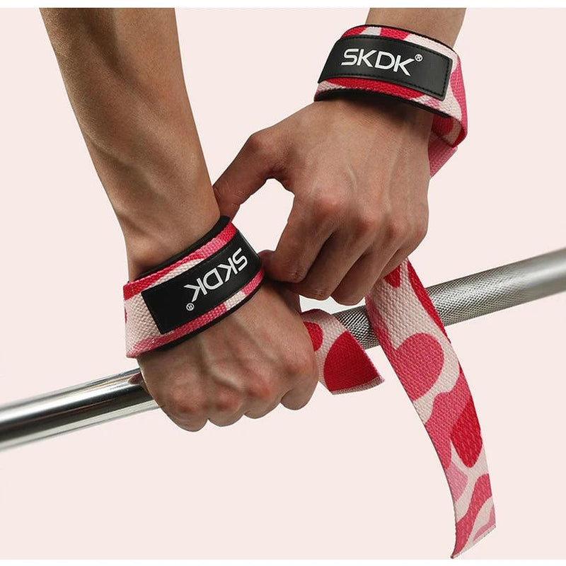 Weightlifting Straps 1 Pair Lifting Wrist Anti-Slip Silicone Strength Training Strap Deadlifts Crossfit Hand Grips Wrist Support - sport flow