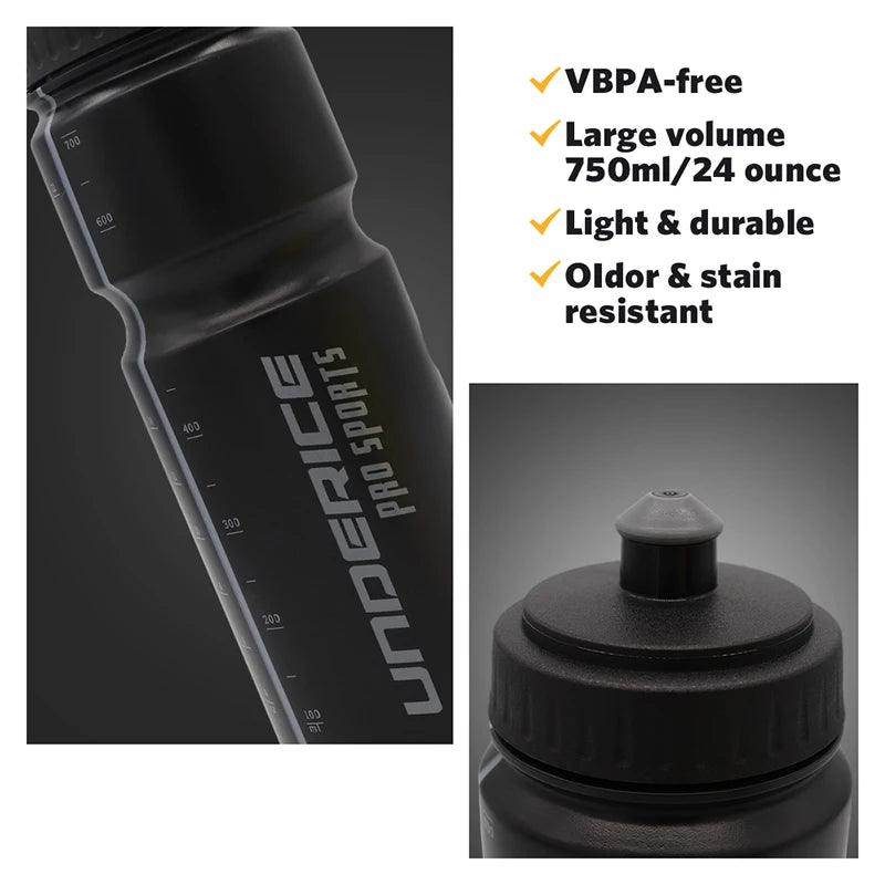 Ice Hockey Water Bottle Hockey Accessories BPA Free Sports Bottle 750/1000ml For Ice Hockey Lacrosse Football Sports Equipment - sport flow