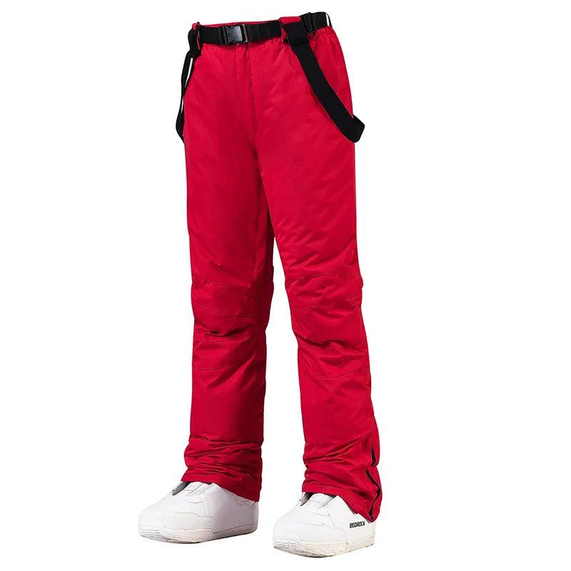 New Men and Women Winter Outdoor Ski Pants Windproof Waterproof Warm Breathable Snowboarding Pants Snow Sports Bibs Pants - sport flow