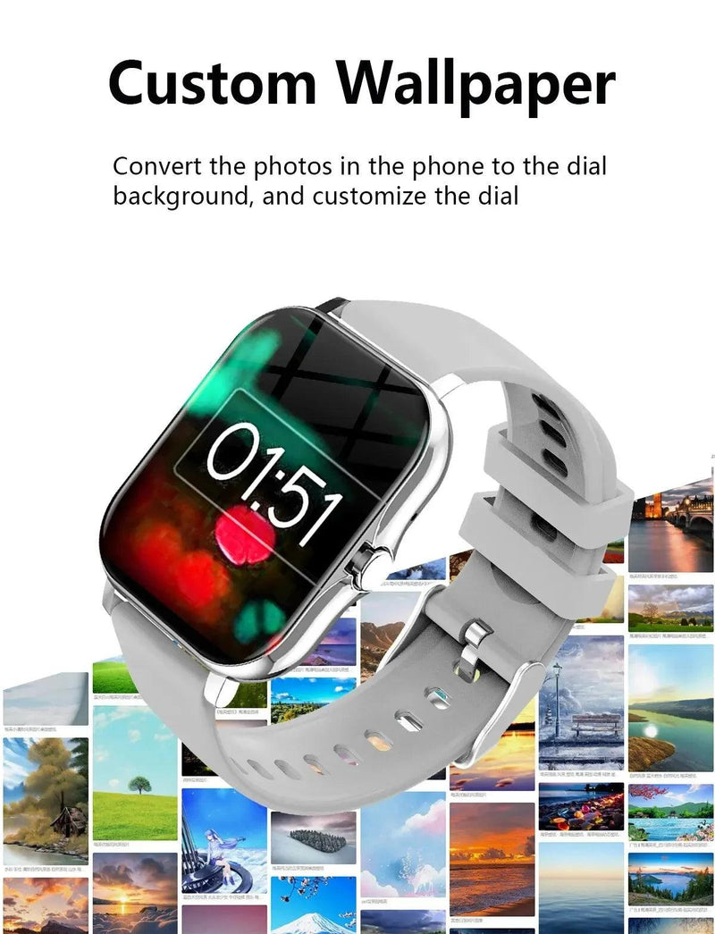 2025 New Smart Watches for Men Women Newest 2024 Sport SmartWatch DIY Watch Faces Bluetooth Call Phone Smart Band PK H13 H5 P73 - sport flow