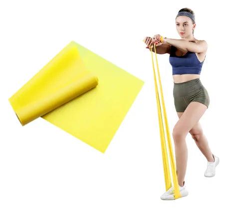 Yoga Pilates Resistance Band Long Training Stretch Bands for Physical Therapy Lower Body home Strength Elastic Exercise Bands - sport flow