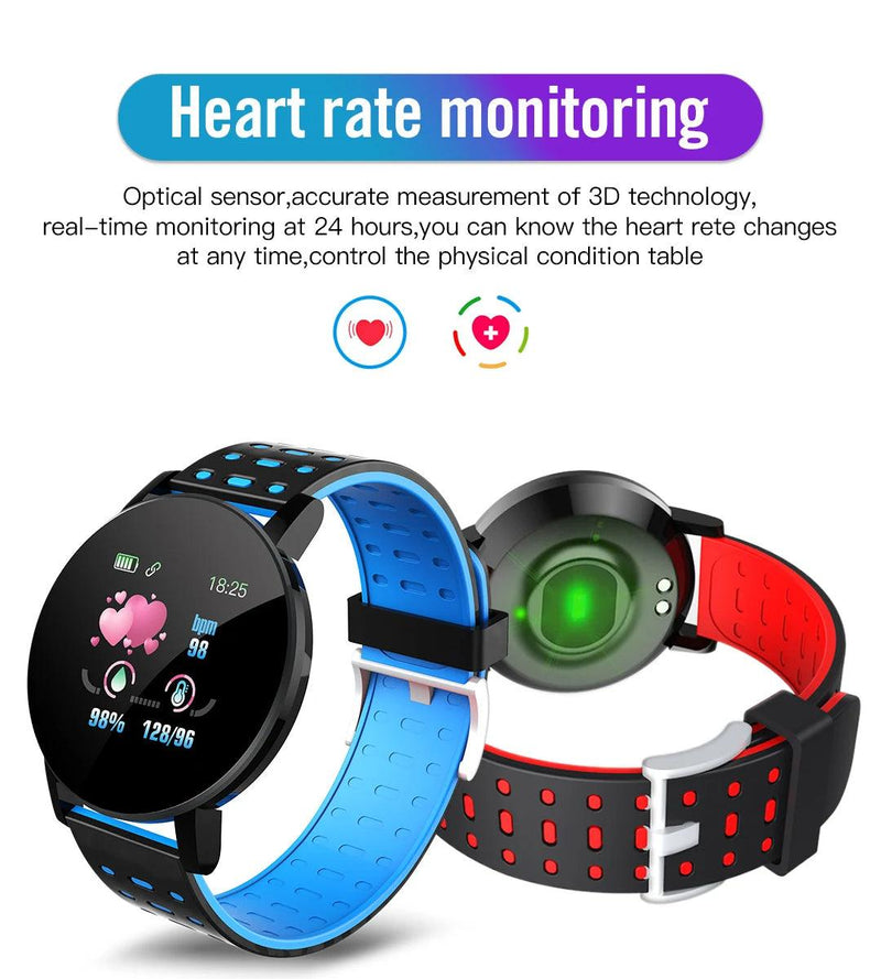 119S Smartwatch Bluetooth Smart Watch Men Blood Pressure Women Smart Band Clock Sports Fitness Tracker Watch For Android IOS - sport flow
