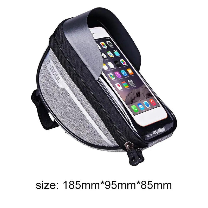 Bicycle Bag Waterproof Touch Screen Cycling Bag Top Frame Tube Bag MTB Road Bike Bag Phone Case Bike Accessories - sport flow