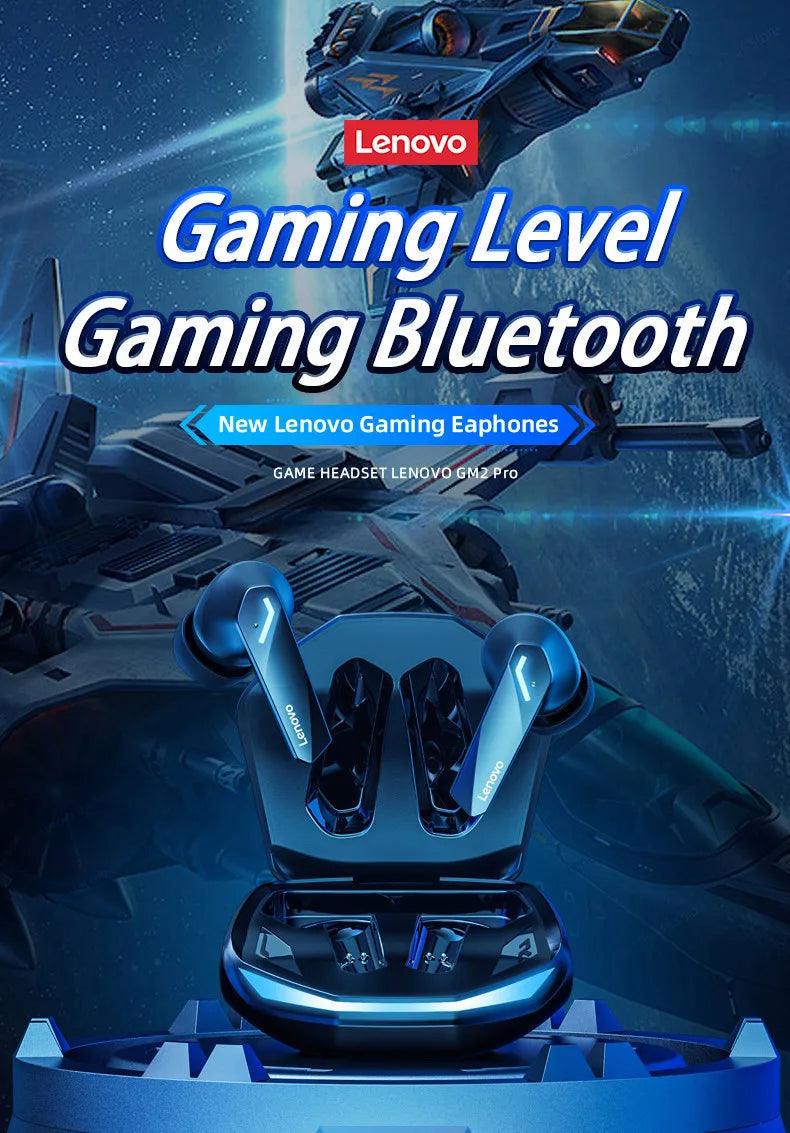 Lenovo GM2 Pro TWS Wireless Bluetooth Headset 5.3 Headphones Sport Gaming Headsets Noise Reduction Earbuds Bass Touch Control - sport flow