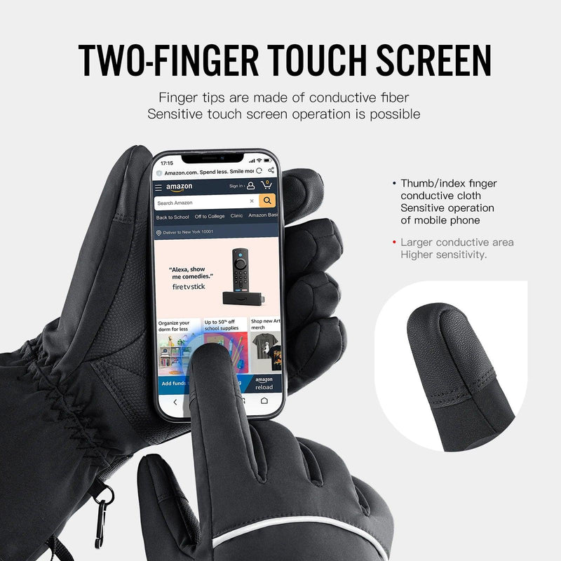 Electric Heated Gloves – Warm, Waterproof & Rechargeable Thermal Gloves for Winter & Snow Sports - sport flow