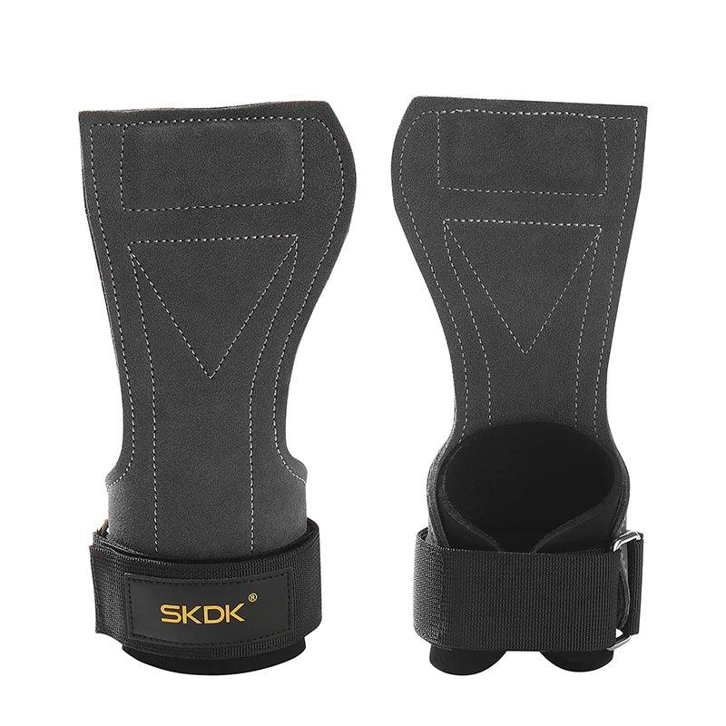 SKDK Gym Grips Palm Guards Cowhide Palm Protector Weightlifting Gymnastics Workout Gloves Grips Fitness Training Equipment - sport flow