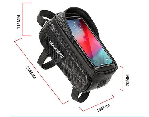 Bicycle Bag Waterproof Touch Screen Cycling Bag Top Frame Tube Bag MTB Road Bike Bag Phone Case Bike Accessories - sport flow