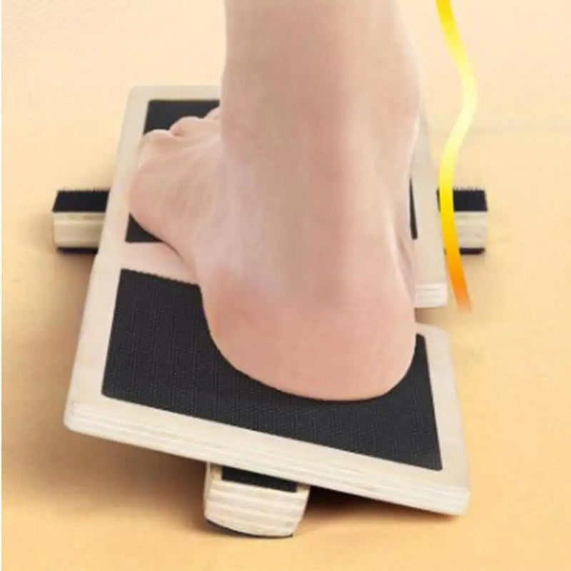 Single Leg Balance Board Wooden Foot Strengthener Anti Slip Wobble Board For Sprained Ankle Stability Exercises Posture - sport flow