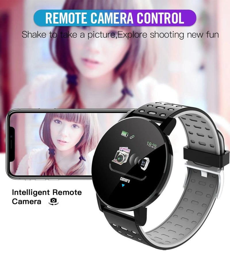 119S Smartwatch Bluetooth Smart Watch Men Blood Pressure Women Smart Band Clock Sports Fitness Tracker Watch For Android IOS - sport flow