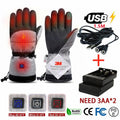 3M Cotton USB Heating Gloves Winter Hand Warmer Electric Thermal Gloves Waterproof Heated for Cycling Fishing Ski Outdoor Glove - sport flow