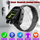 2024 Smart Watch 2 in 1 With Earphone Smartwatch Bluetooth Call Men Watch GPS Track Heart Rate Monitor Play Music SmartWatch - sport flow