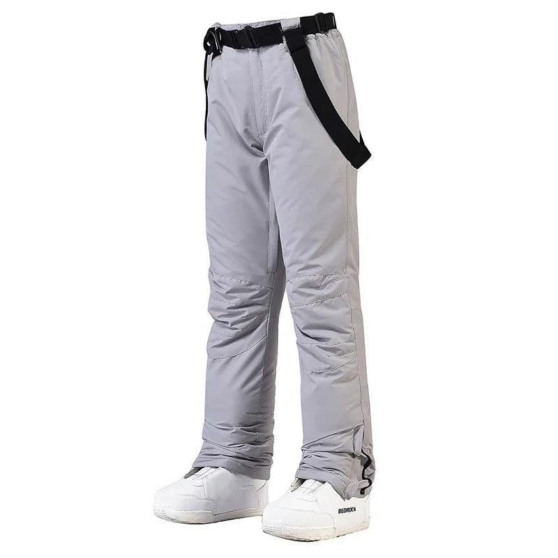 New Men and Women Winter Outdoor Ski Pants Windproof Waterproof Warm Breathable Snowboarding Pants Snow Sports Bibs Pants - sport flow