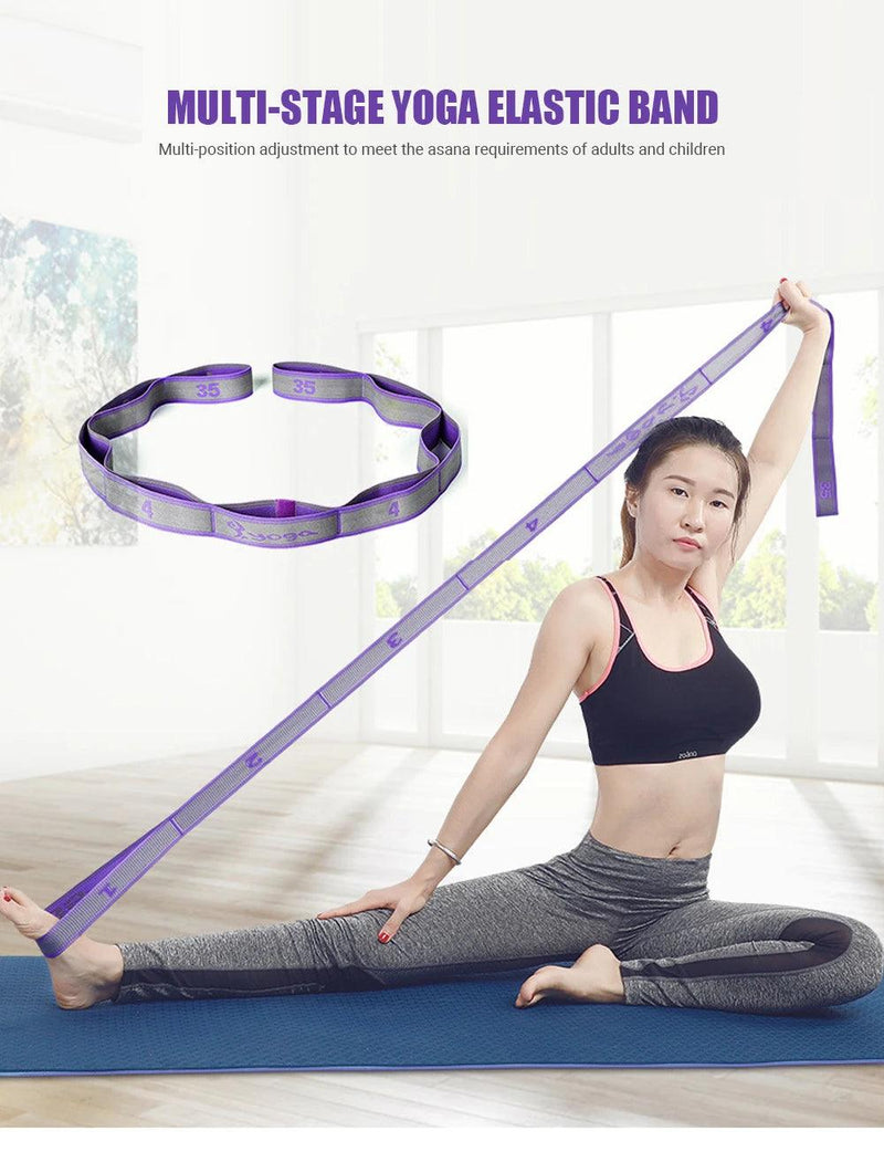 Multi-Section Elastic Yoga Resistance Bands Adult Child Dance Training Gym Home Pilates Exercise Pull Strap Belt Fitness Sport - sport flow