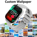 2025 New Smart Watches for Men Women Newest 2024 Sport SmartWatch DIY Watch Faces Bluetooth Call Phone Smart Band PK H13 H5 P73 - sport flow