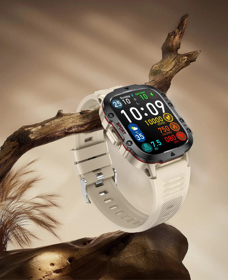 2025 New For Xiaomi Military Smart Watch Men IP68 5ATM Outdoor Sports Fitness Tracker Health Monitor 1.96" BT Call Smartwatch - sport flow