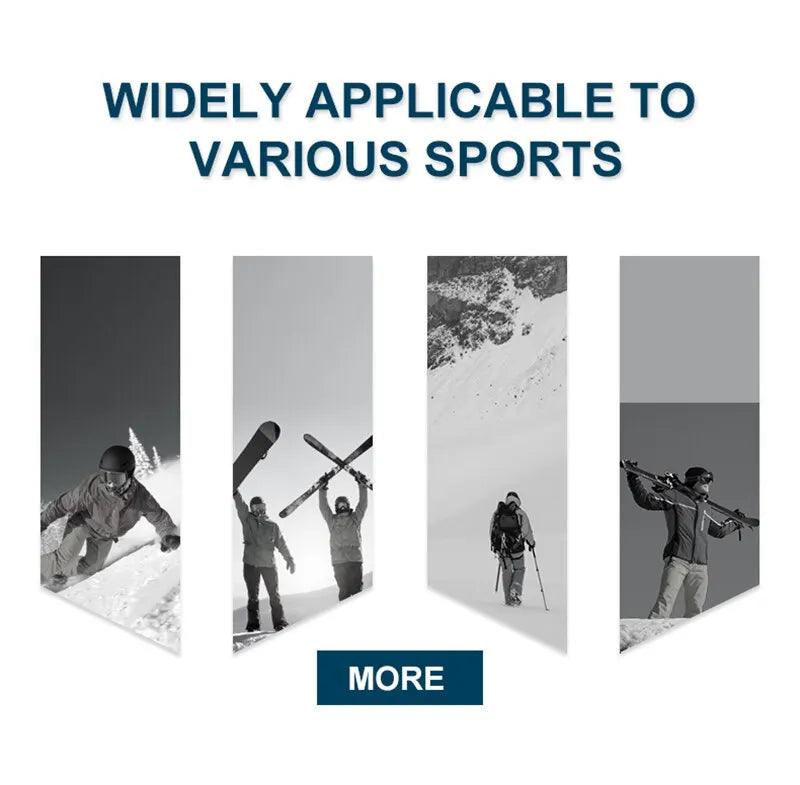 Winter Snowboard Ski Gloves – Unisex PU Leather, Non-slip, Touch Screen, Waterproof, Fleece, Warm Snow Sports Gloves. - sport flow