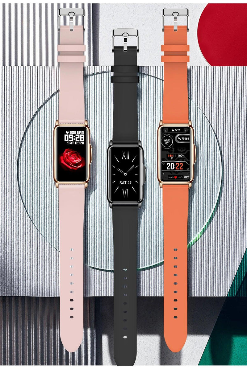 For Android IOS Smart Bracelet Women Smartwatch Men Heart Rate Blood Oxygen Waterproof Sport Smart Band Watch For Ladies +Gift - sport flow