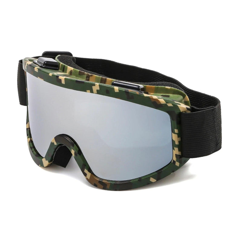Large Frame Ski Goggles with Colorful Lens Anti-Collision Anti-Glare Lens Outdoor Sport Snow Snowboard for Snowboarding Skiing - sport flow