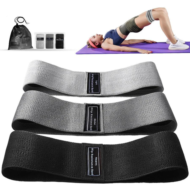 Fabric Resistance Hip Booty Bands Glute Thigh Elastic Workout Bands Squat Circle Stretch Fitness Strips Loops Yoga Gym Equipment - sport flow