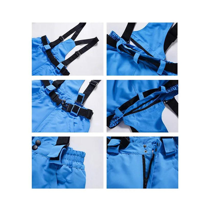 New Men and Women Winter Outdoor Ski Pants Windproof Waterproof Warm Breathable Snowboarding Pants Snow Sports Bibs Pants - sport flow