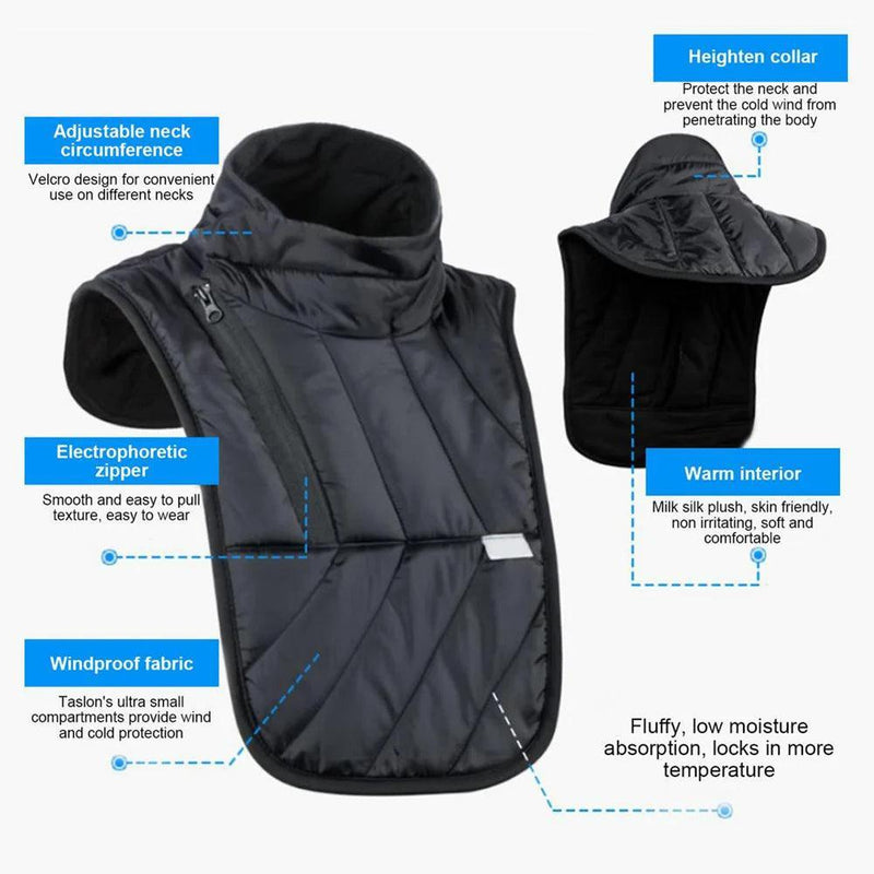 Winter Warm Motorcycle Neck Gaiter Protective Scarf Windproof Ski Motorbike Neck Cloak for Outdoor Cycling Riding Equipment - sport flow