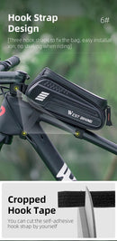 WEST BIKING Bicycle Bag 7.0 Inch Phone Bag Waterproof Front Frame Cycling Bag Sensitive Touch Screen MTB Road Bike Bag - sport flow
