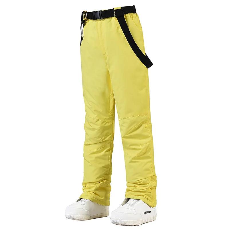 New Men and Women Winter Outdoor Ski Pants Windproof Waterproof Warm Breathable Snowboarding Pants Snow Sports Bibs Pants - sport flow