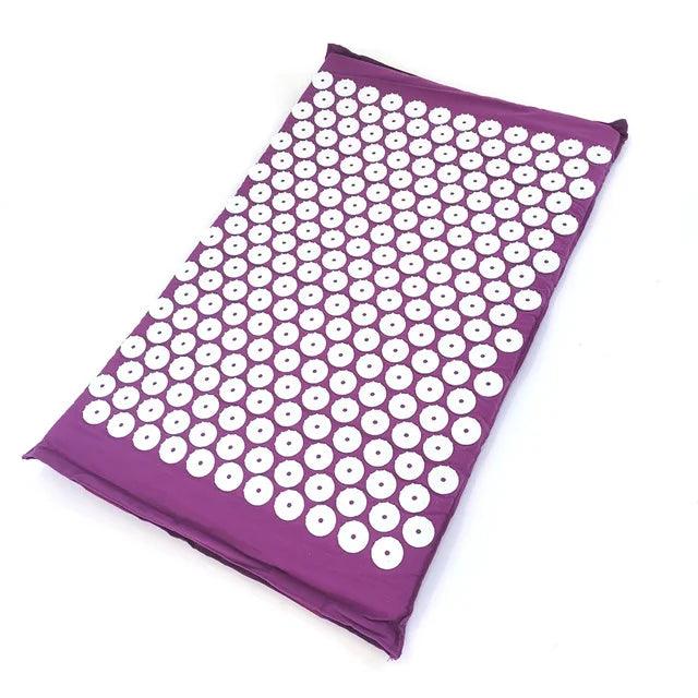 Yoga Massage Pads with Large Touchpoints for Better Neck Back and Foot Massage Household Massage Pillows in Purple Color - sport flow
