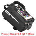 Bicycle Bag Waterproof Touch Screen Cycling Bag Top Frame Tube Bag MTB Road Bike Bag Phone Case Bike Accessories - sport flow