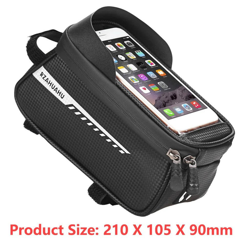 Bicycle Bag Waterproof Touch Screen Cycling Bag Top Frame Tube Bag MTB Road Bike Bag Phone Case Bike Accessories - sport flow