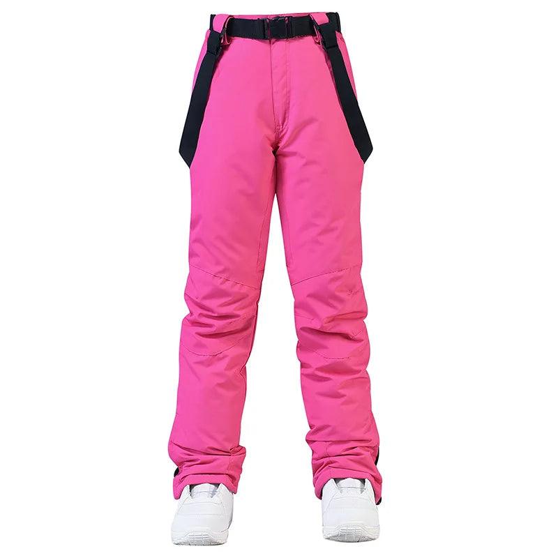 New Men and Women Winter Outdoor Ski Pants Windproof Waterproof Warm Breathable Snowboarding Pants Snow Sports Bibs Pants - sport flow