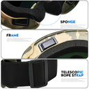 Large Frame Ski Goggles with Colorful Lens Anti-Collision Anti-Glare Lens Outdoor Sport Snow Snowboard for Snowboarding Skiing - sport flow