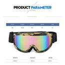 Large Frame Ski Goggles with Colorful Lens Anti-Collision Anti-Glare Lens Outdoor Sport Snow Snowboard for Snowboarding Skiing - sport flow