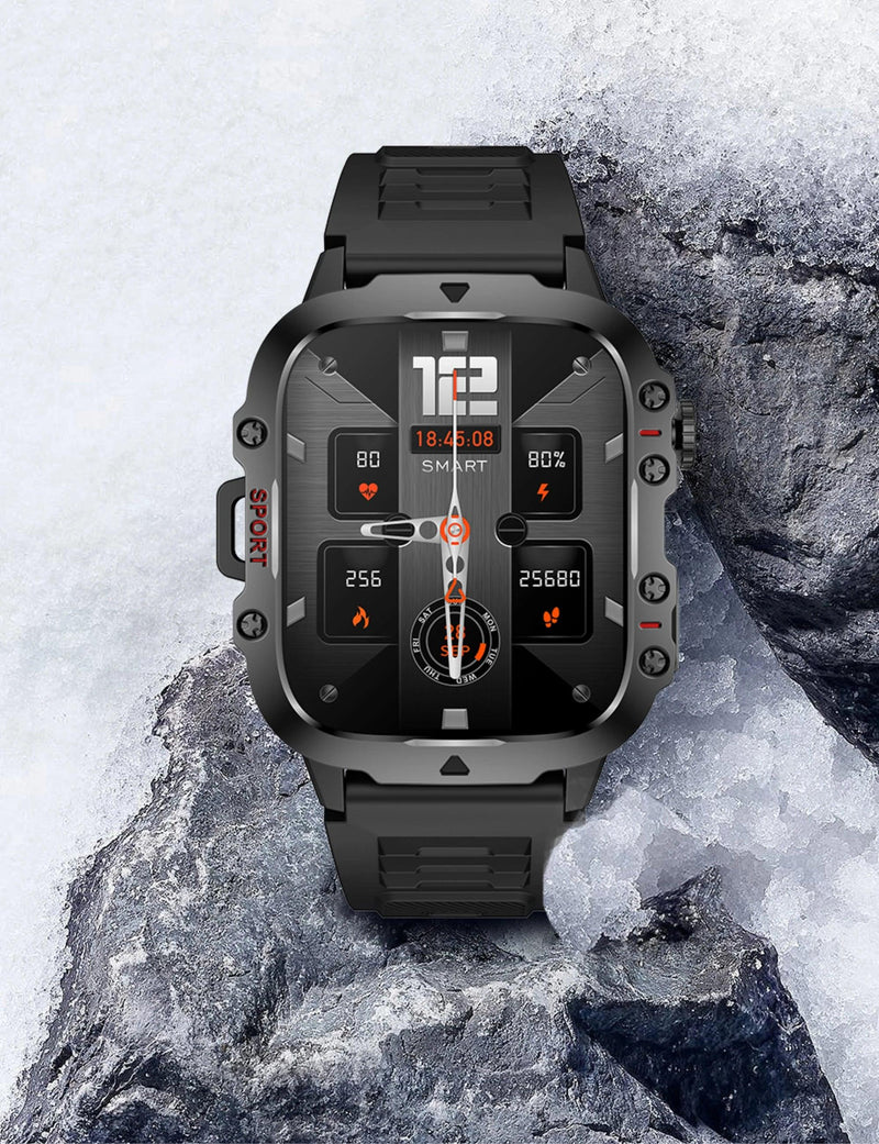 2025 New For Xiaomi Military Smart Watch Men IP68 5ATM Outdoor Sports Fitness Tracker Health Monitor 1.96" BT Call Smartwatch - sport flow