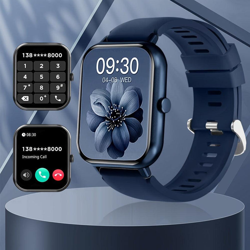 Smartwatch With 4.65cm Full Touch Screen, Text & Call Functions, 100+ Sports Modes, Pedometer, Calorie Counter, Waterproof, Compatible With Android & IOS - sport flow